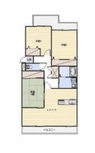 マンションたむかい【2階】の間取り