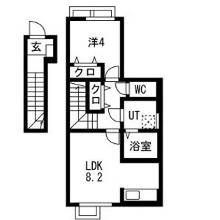 Grandir城北(グランディール)【2階】の間取り