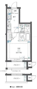 ズーム武蔵新城【1階】の間取り