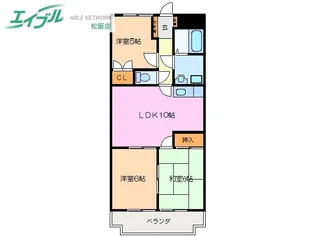 プランドール大塚【4階】の間取り