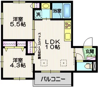 マイエレメントII【2階】の間取り