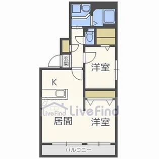 シマン 美園【3階】の間取り