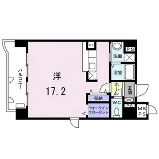 ラ・ペジーブル新町【5階】の間取り