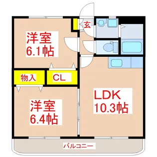 ファミーユ.E【2階】の間取り