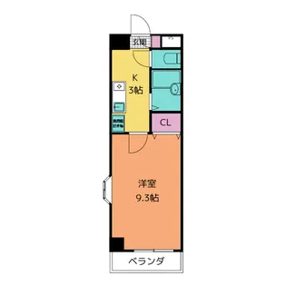 クレスト三好【2階】の間取り