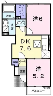 ウィステリアII【1階】の間取り