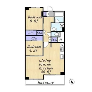 中銀目黒マンシオン 303号室【3階】の間取り