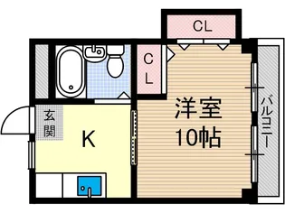 山崎第5マンション【2階】の間取り