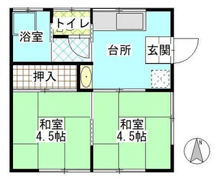 小松アパート【2階】の間取り