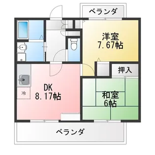 パークスクエア21【4階】の間取り