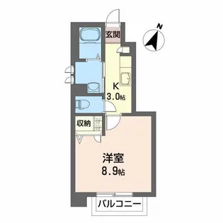 メゾン・ド・プロヴァンス B【1階】の間取り