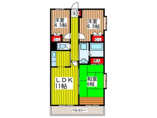 アクシスOMIYA【1階】の間取り