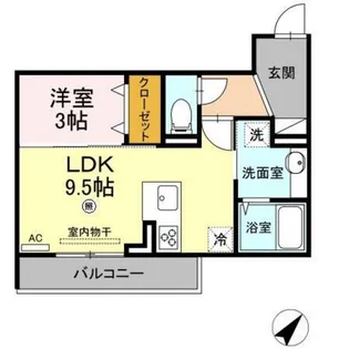 アネックス伍番館【3階】の間取り