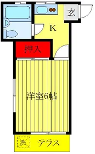 グリーンコーポ【1階】の間取り