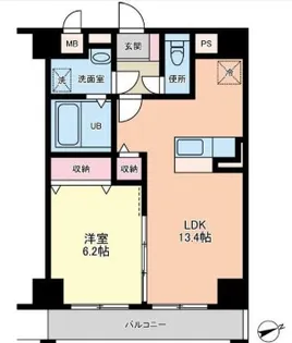 ノワールレジデンス飯田町【2階】の間取り