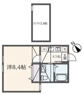 PortView滝頭【1階】の間取り