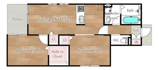 BelleLead U(ベルリードユー)【1階】の間取り