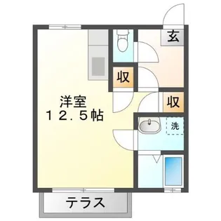 ラ・ベルエキップ【1階】の間取り