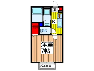 ウエストアリ-ナII【1階】の間取り