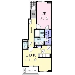 ベラルーア【1階】の間取り