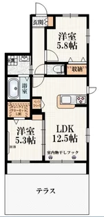 エーデルガーデン小金井【1階】の間取り