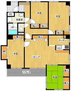 夙川ガーデンハイムII【2階】の間取り