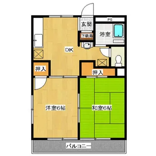 サンハイツ西八王子【2階】の間取り