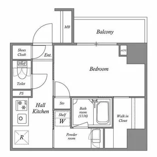 ACP Residence亀戸【4階】の間取り