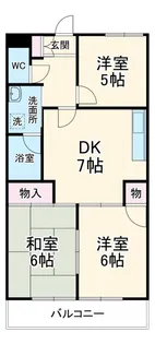 ぴあはくさん【1階】の間取り