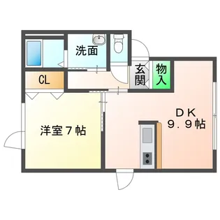 ツタージュ E【1階】の間取り