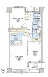 レジディアタワー上池袋【4階】の間取り