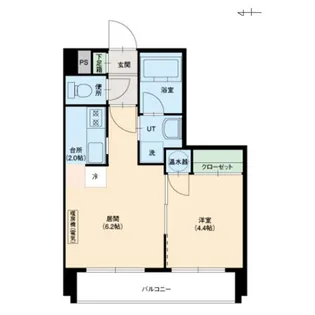 サザンエトワール北大【6階】の間取り