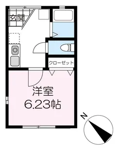 ケイズフラット【1階】の間取り