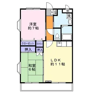 ウエストヒルふじみ野【4階】の間取り