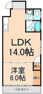 河上ビル【4階】の間取り