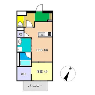 オリエンス【3階】の間取り
