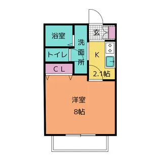 エスポワール【2階】の間取り