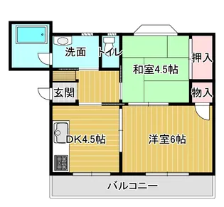 ハイツ上野東【2階】の間取り