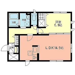 コアロードA【1階】の間取り
