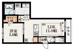 仮称 上北沢1丁目ヘーベルメゾン【1階】の間取り