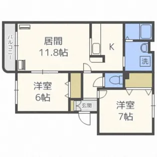 ローズヴィレッジ【3階】の間取り