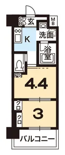 アクアプレイス京都西院II【4階】の間取り