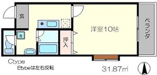 メディナ三条室町【6階】の間取り