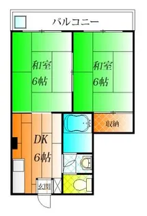 コーポ木村【5階】の間取り