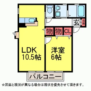 トワヴェールA棟【1階】の間取り