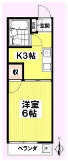 メゾンドブラン【1階】の間取り