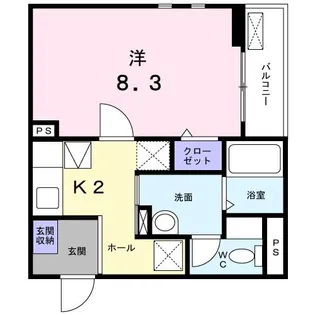 カーサ桜【1階】の間取り