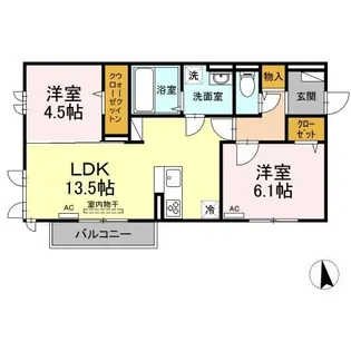 カーサグランデ【3階】の間取り