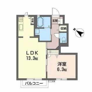 フォレストパーク【1階】の間取り