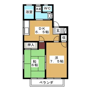 ラ プランタ原【2階】の間取り